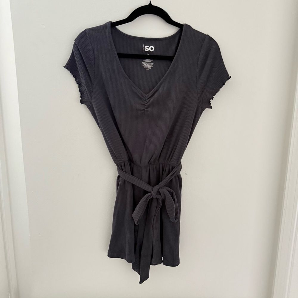 SO Romper Jumpsuit One Piece Outfit M Charcoal Color